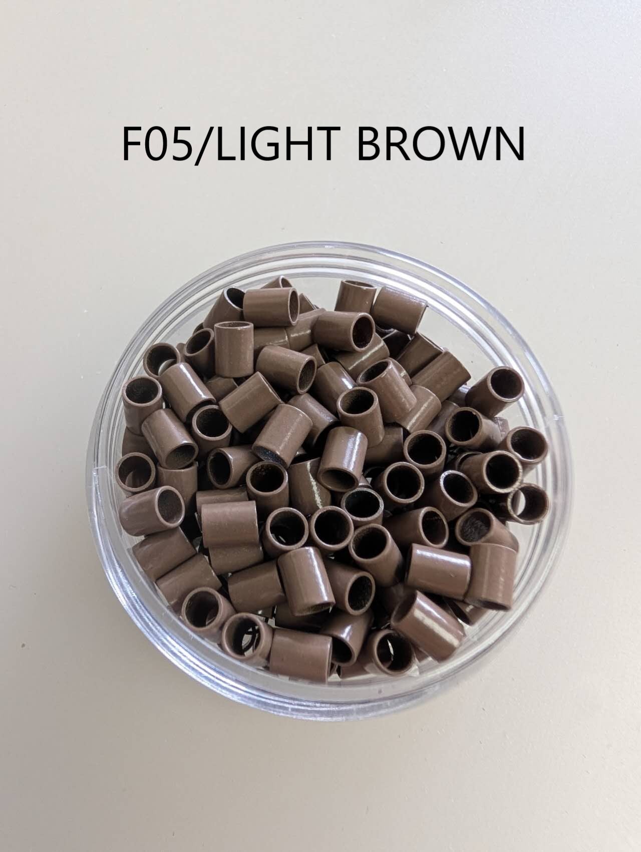 Hair link beads (Copper material) 4.0*5.0 MM 400PCS/2 JARS image 5