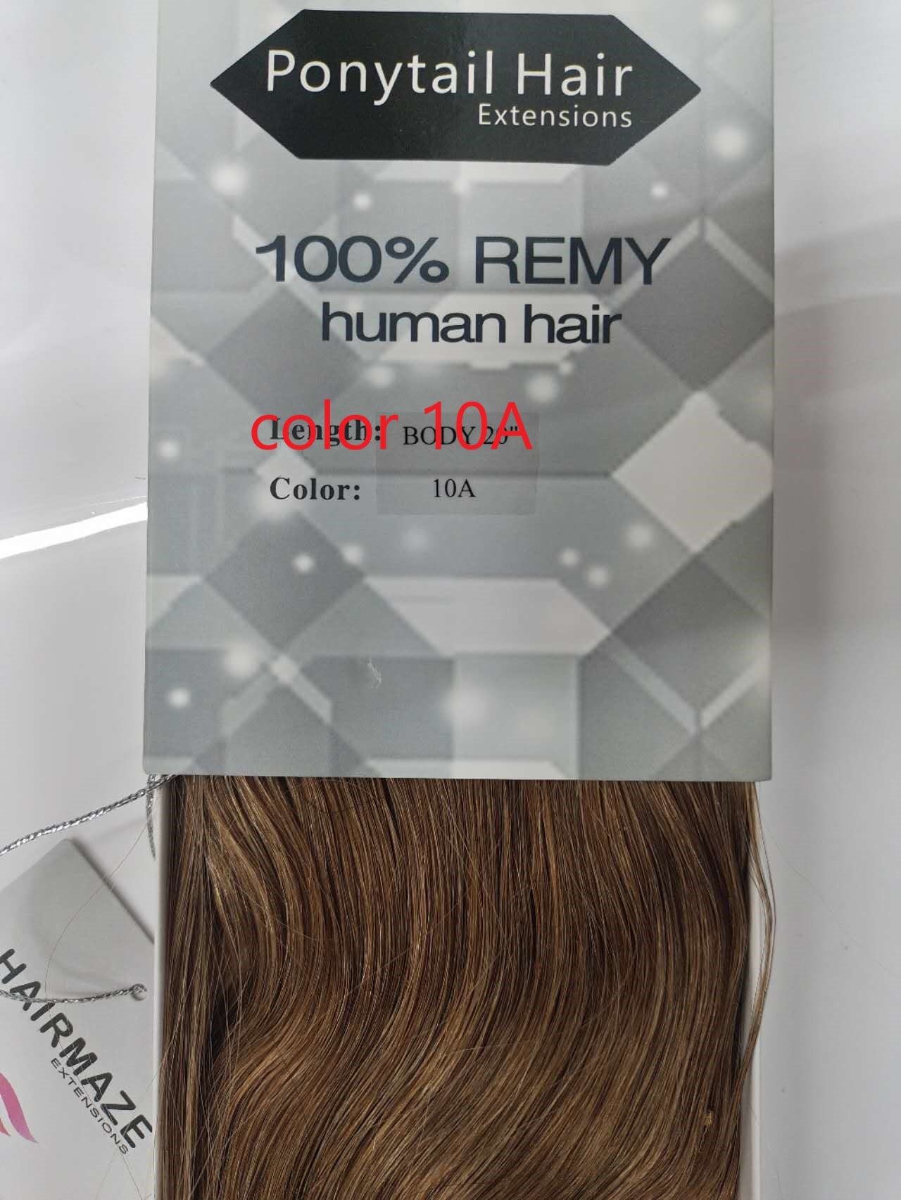 Ponytail 16"-18"  Remy 100% Human Hair Bodywave