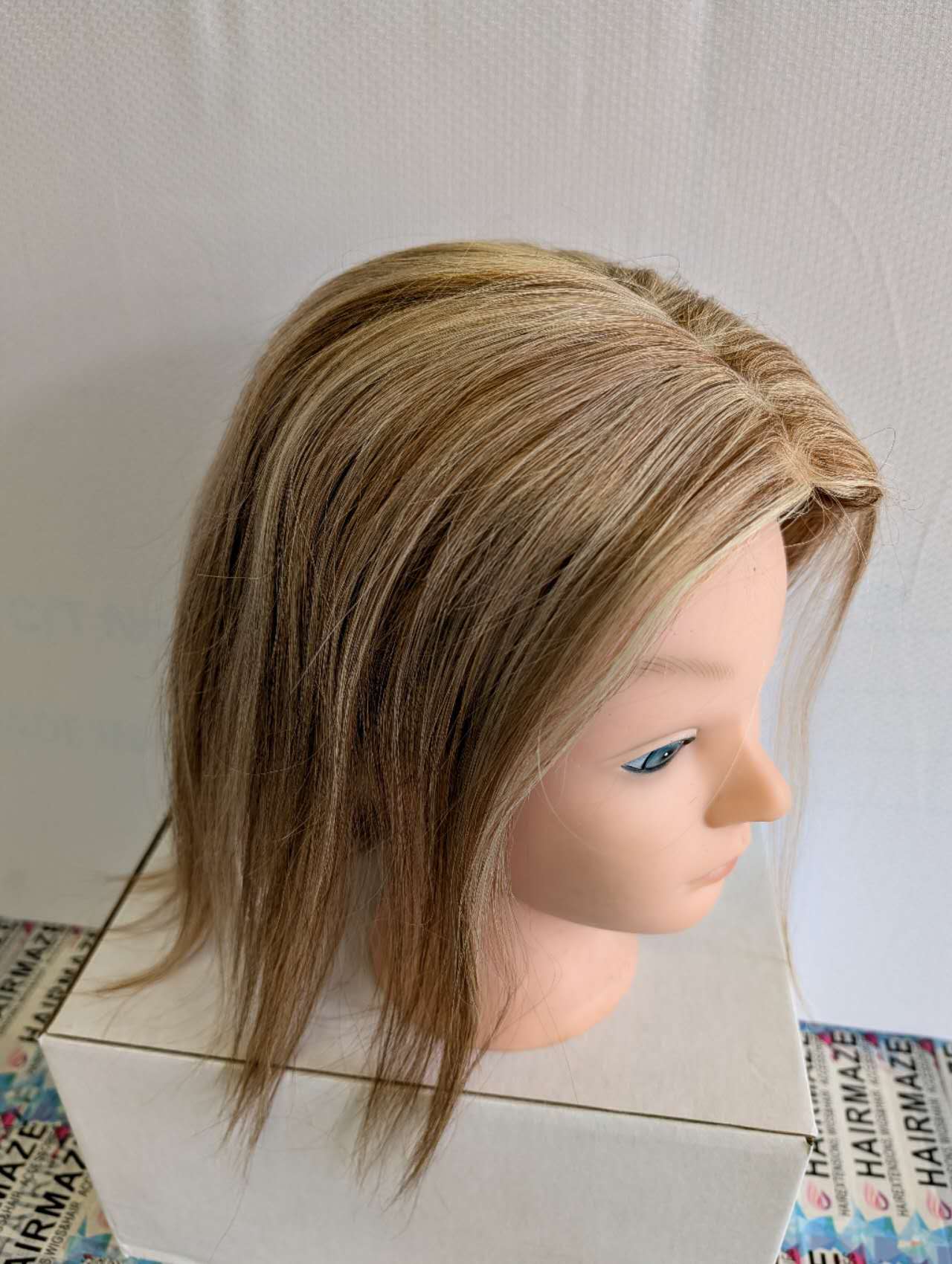 Base size 6*7" length 12" Fine Human Hair Toppers
