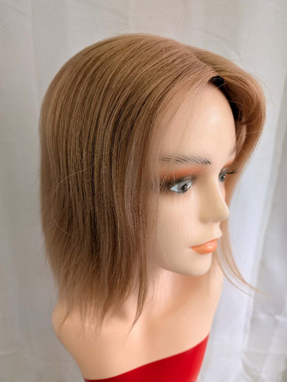 Base size 8*8" length 12" Fine Human Hair Toppers