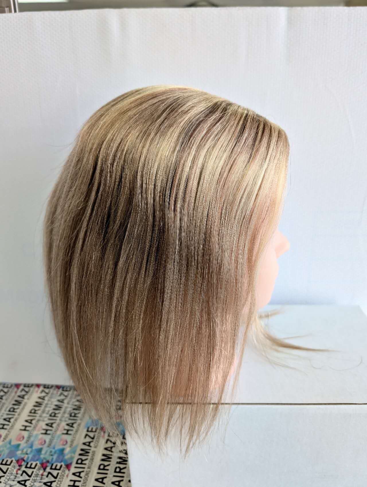 Base size 6*7" length 12" Fine Human Hair Toppers