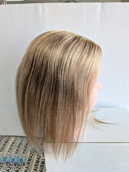 Base size 6*7" length 12" Fine Human Hair Toppers