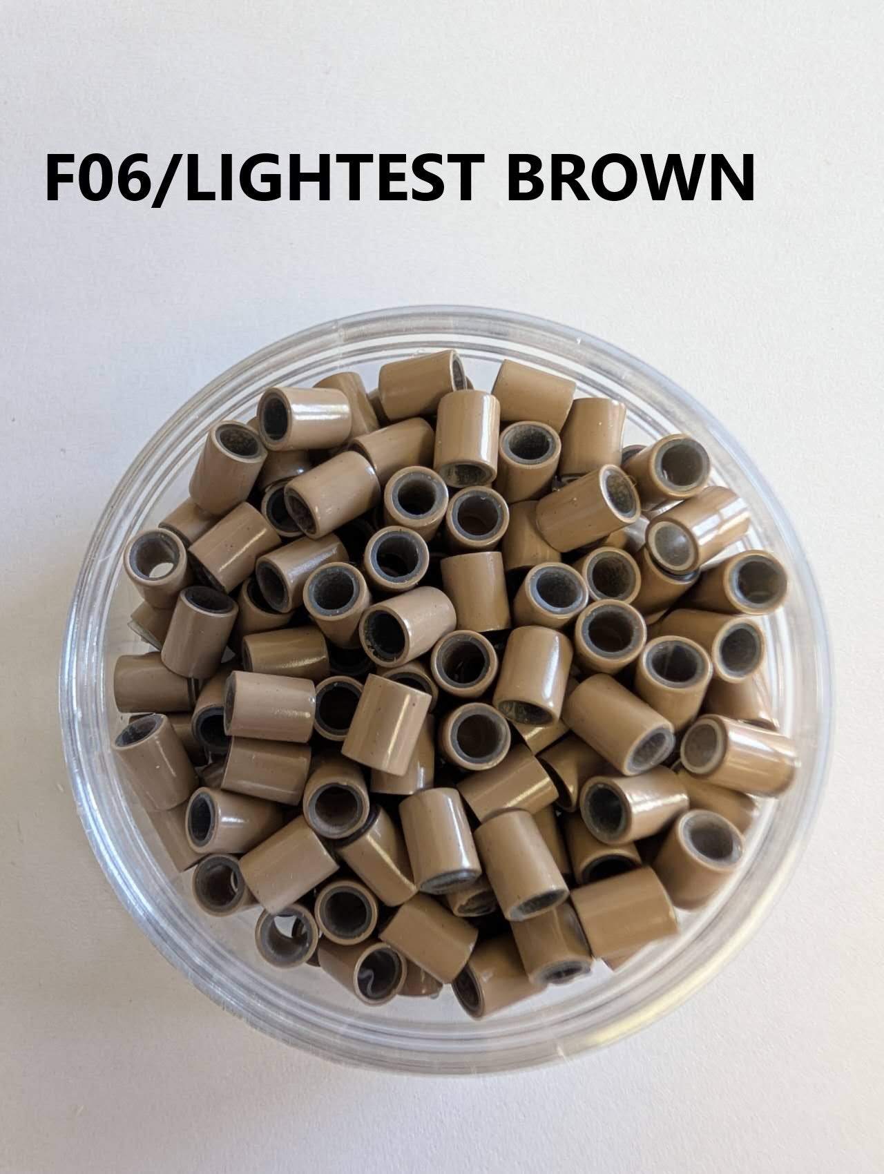 Hair extension link Beads Silicon-lined  4.0*5.0 mm ,400pcs/2 Jars image 6