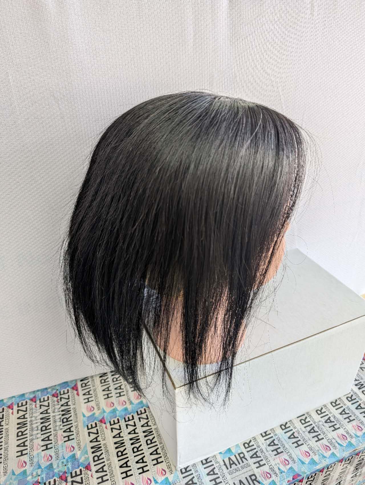 Base size 6*7" length 12" Fine Human Hair Toppers