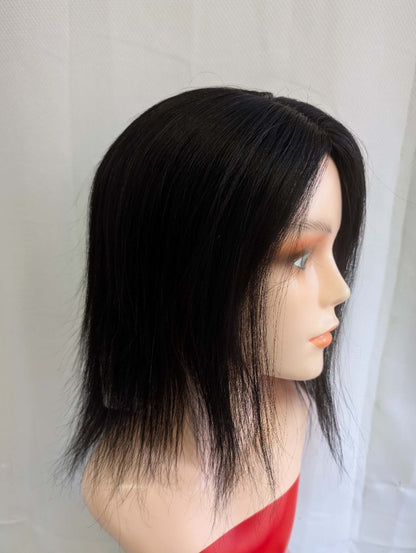 Base size 8*8" length 12" Fine Human Hair Toppers