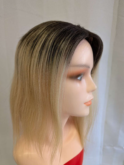 Base size 8*8" length 12" Fine Human Hair Toppers