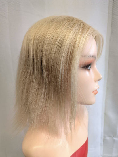 Base size 7*9" length 12" Fine Human Hair Toppers