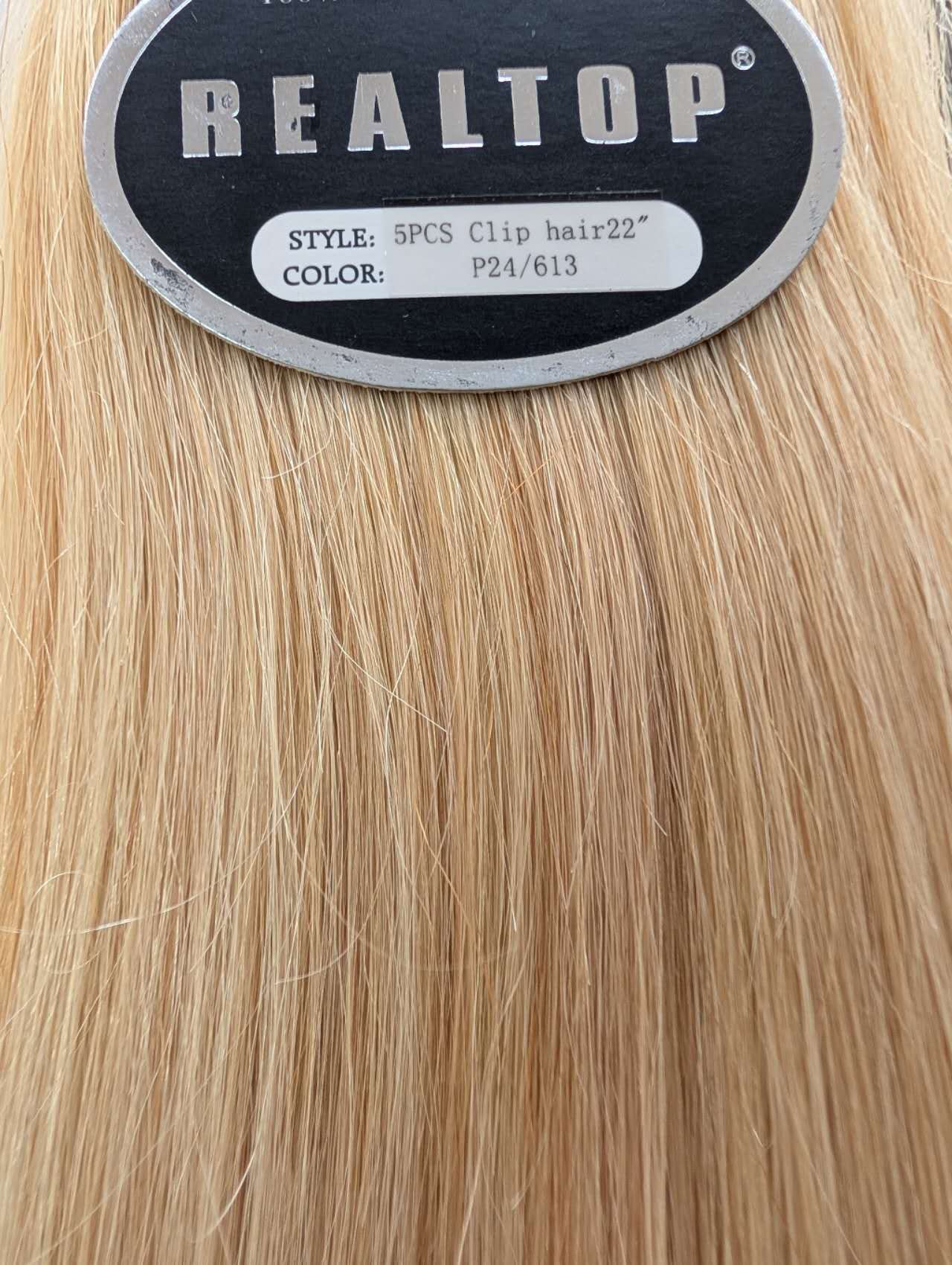 5 pcs Clip-On Extnsions 22“  Remy 100% Human Hair