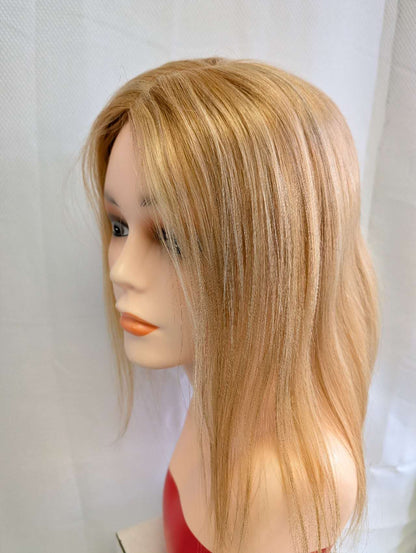 Base size 8*8" length 12" Fine Human Hair Toppers