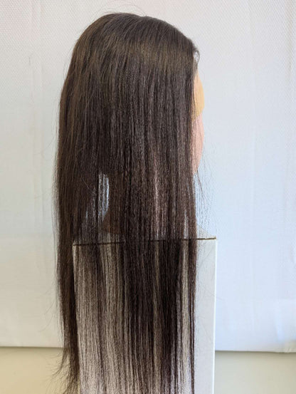 Base size 3*5" length 18" Fine Human Hair Toppers