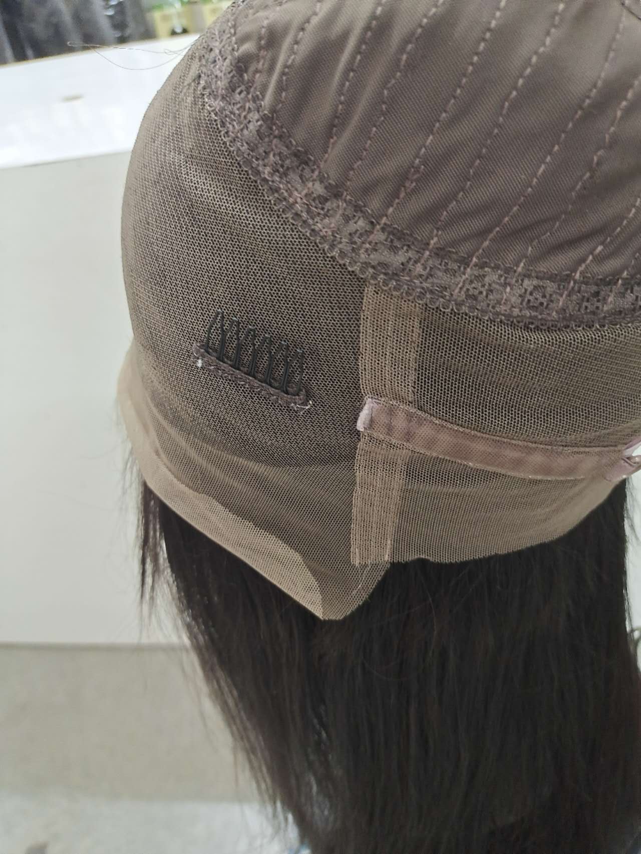 360 Frontal Wig Natural black color, 100% Brazilian hair, 16",18"