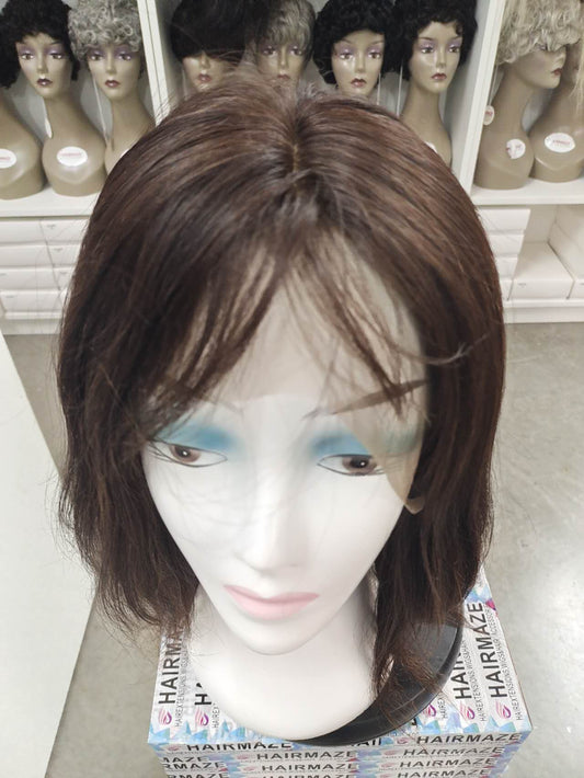360 Frontal Wig Natural black color, 100% Brazilian hair, 16",18"