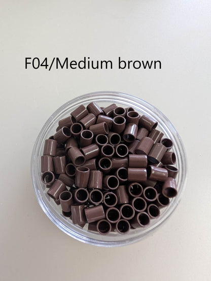 Hair link beads (Copper material) 3.5*5.0 MM 500PCS/2 JARS image 4