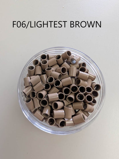 Hair link beads (Copper material) 4.0*5.0 MM 400PCS/2 JARS image 6
