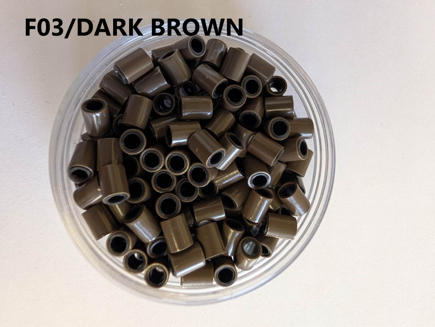 Hair extension link Beads Silicon-lined  4.0*5.0 mm ,400pcs/2 Jars image 3