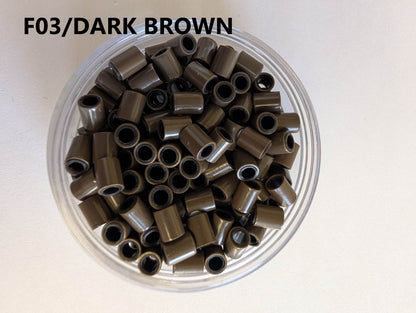 Hair extension link Beads Silicon-lined  4.0*5.0 mm ,400pcs/2 Jars image 3