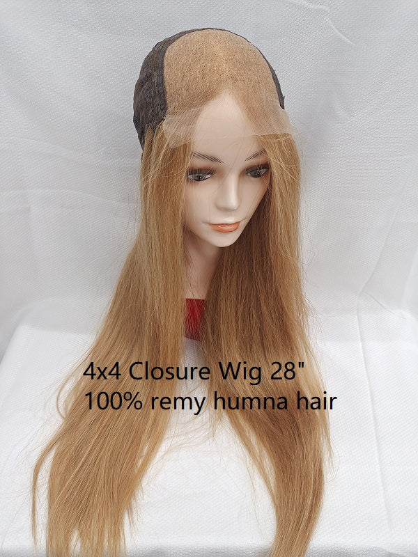 Wig28"-30"  Fancy color,  100% human hair premium texture