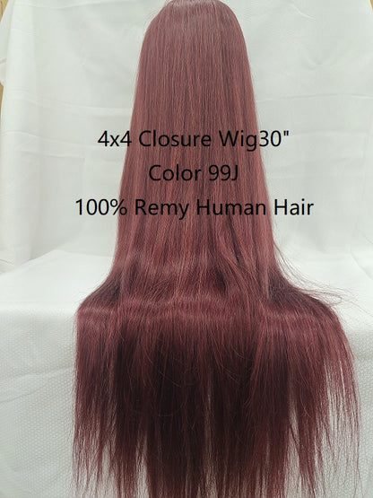 Wig28"-30"  Fancy color,  100% human hair premium texture