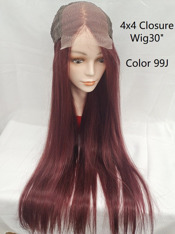 Wig28"-30"  Fancy color,  100% human hair premium texture