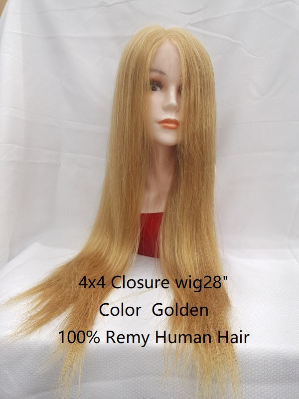 Wig28"-30"  Fancy color,  100% human hair premium texture