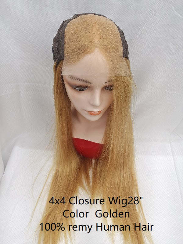 Wig28"-30"  Fancy color,  100% human hair premium texture