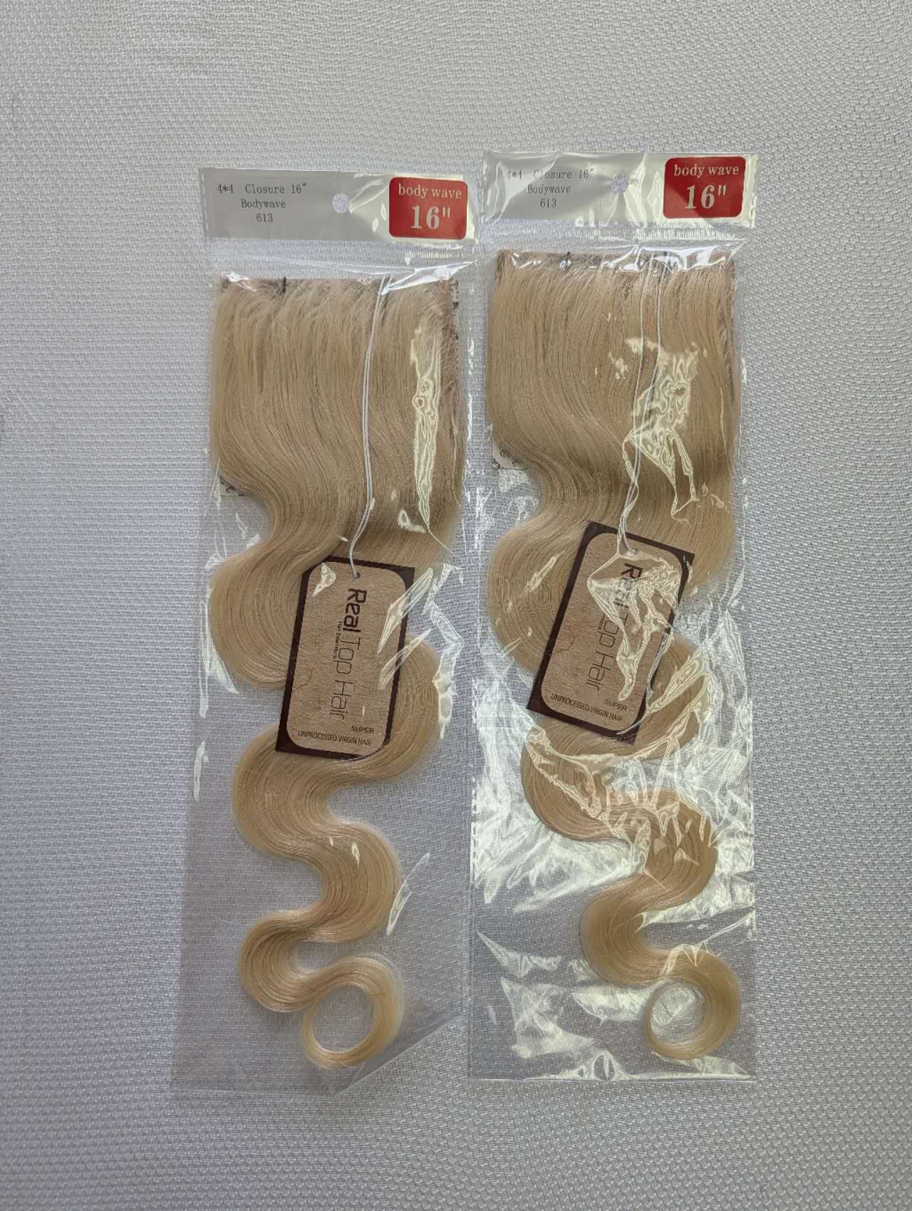 HD lace closure 4×4inches, Brazilian hair,  Color 613