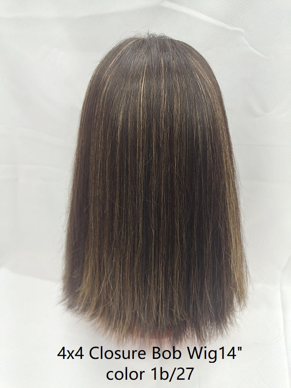 High light Bob wig  Natural black color,  100% Brazilian hair