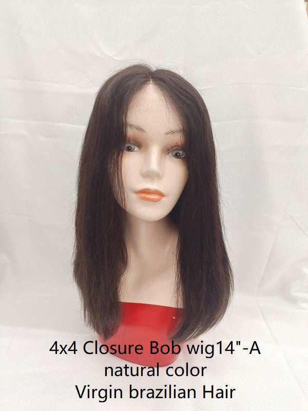 High light Bob wig  Natural black color,  100% Brazilian hair
