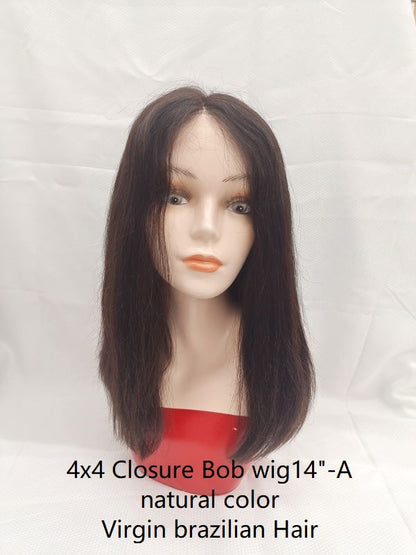 High light Bob wig  Natural black color,  100% Brazilian hair