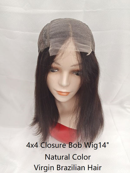 High light Bob wig  Natural black color,  100% Brazilian hair
