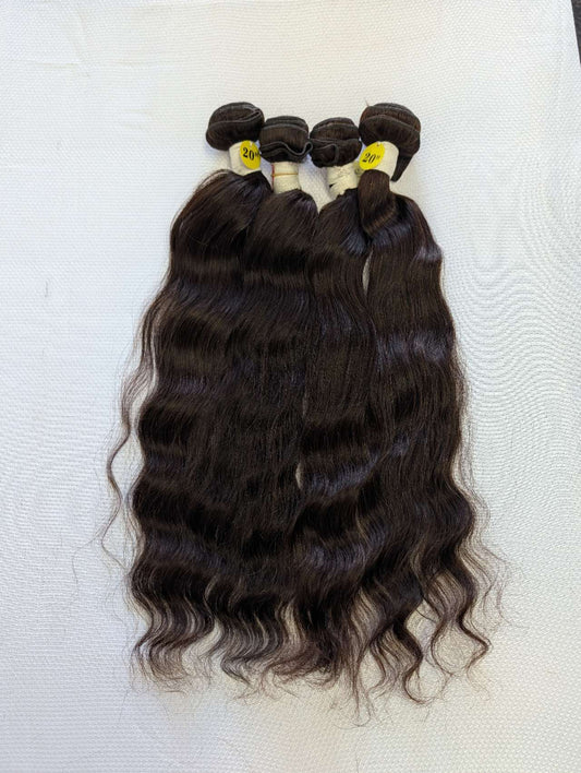 Natural loose wave bundles,dark chocolate brown , 100% Human Hair