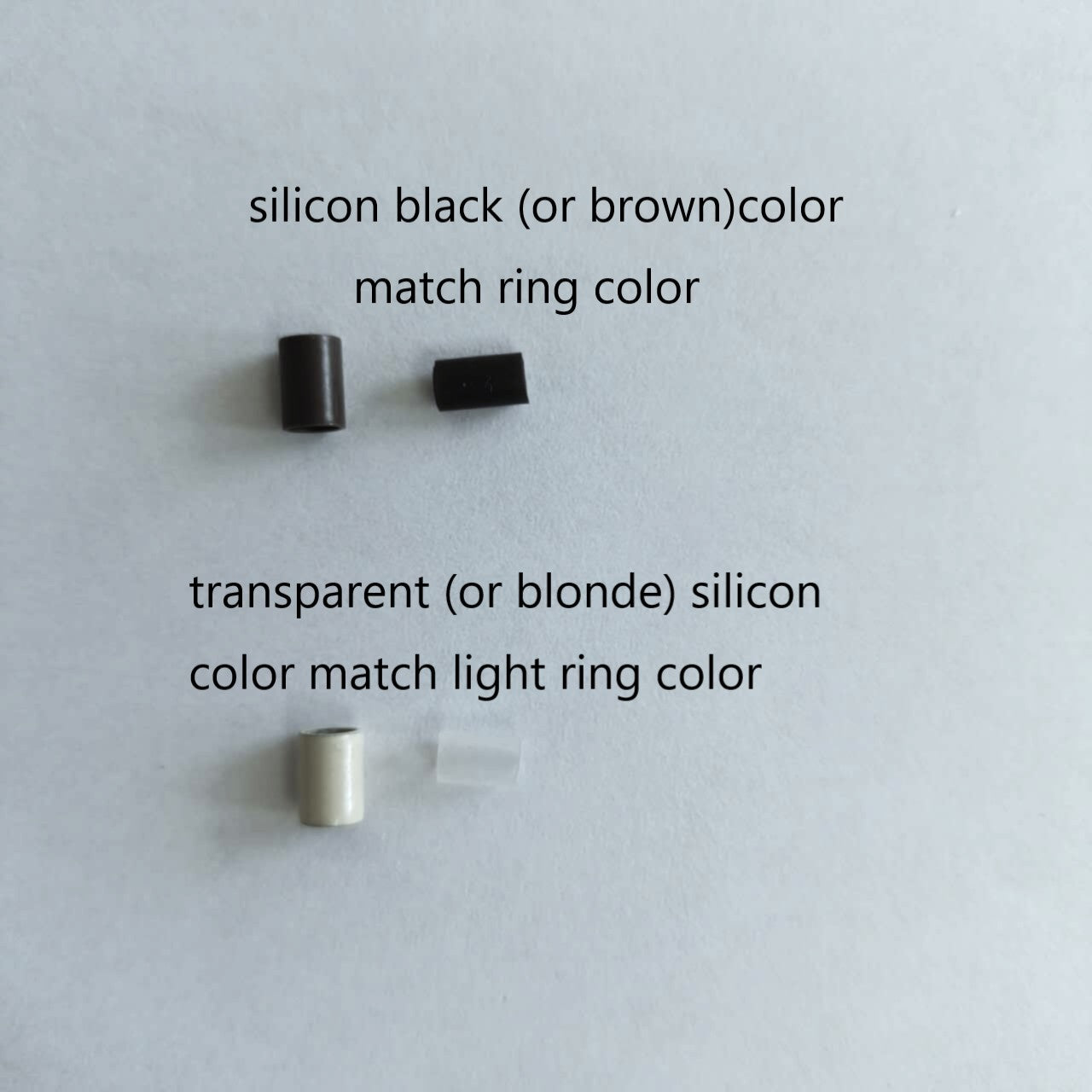 Microring Beads Silicon-lined size3.5*5.0mm(or 3.5*4.0mm) 500pcs/ 2 Jars image 2