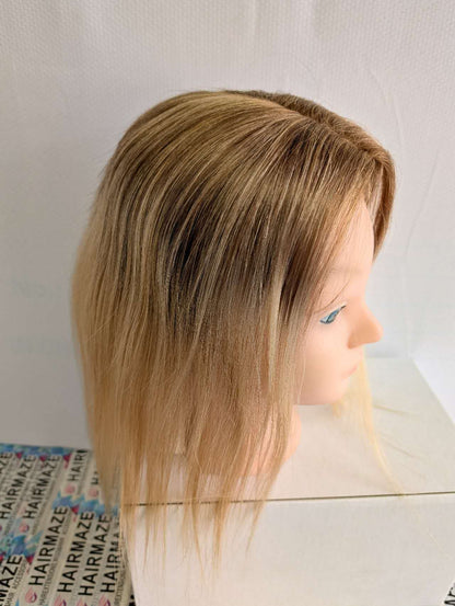 Base size 6*7" length 12" Fine Human Hair Toppers