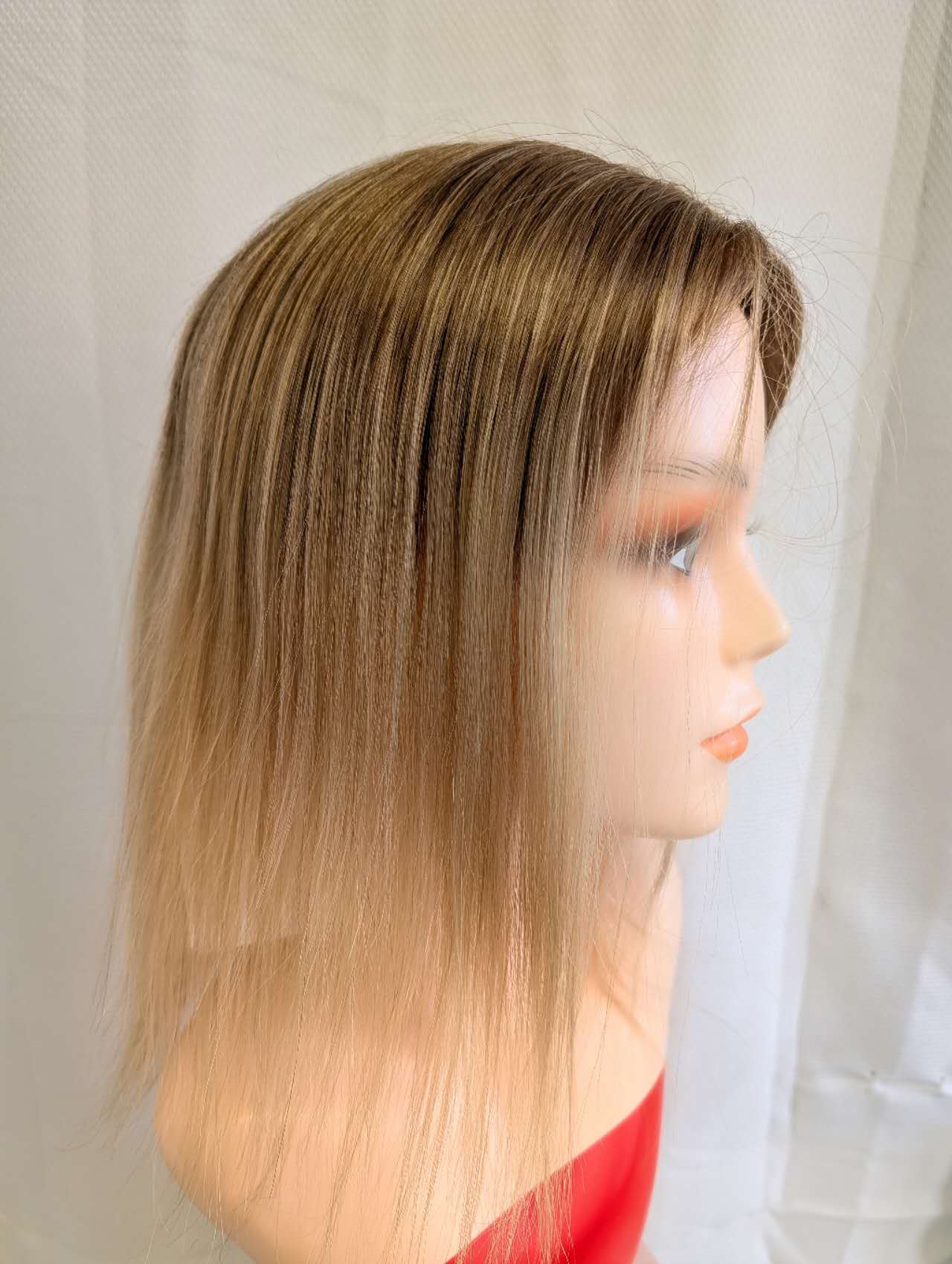 Base size 8*8" length 12" Fine Human Hair Toppers