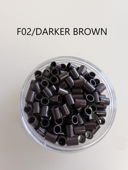Hair link beads (Copper material) 4.0*5.0 MM 400PCS/2 JARS image 2