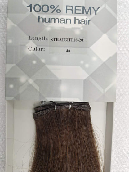 18 inch Remy 100% Human Hair New mini hand-tied weft image 7