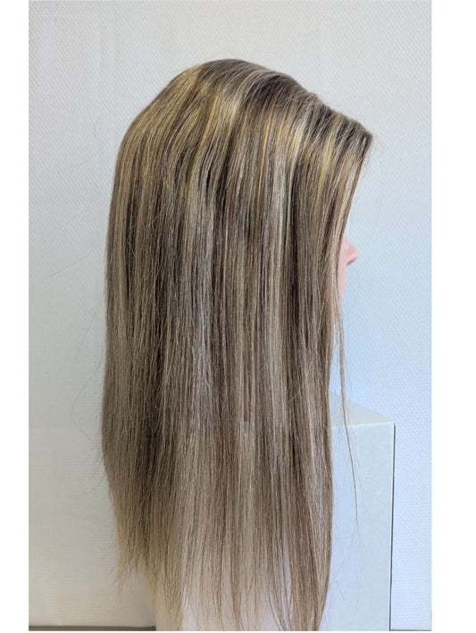 Base size 5*6" length 18" Fine Human Hair Toppers