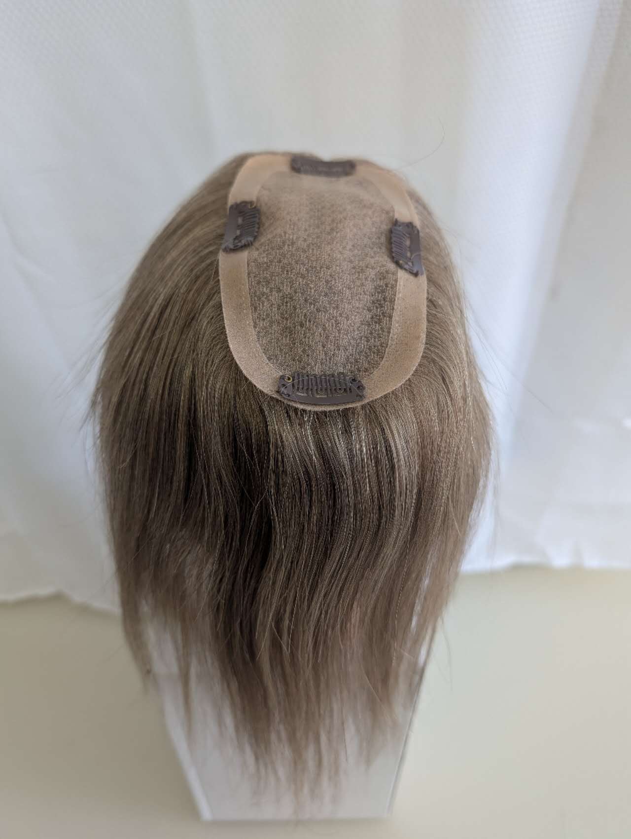 Base size 3*6" length 12" Fine Human Hair Toppers