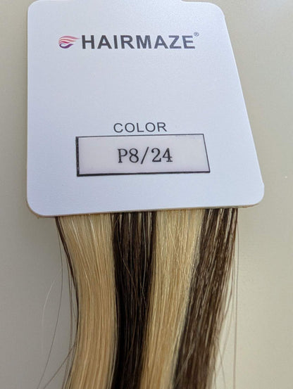 7 Pcs Clip-On extensions18-20" Remy 100% Human Hair straight