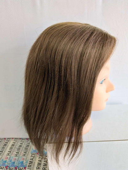Base size 6*7" length 12" Fine Human Hair Toppers
