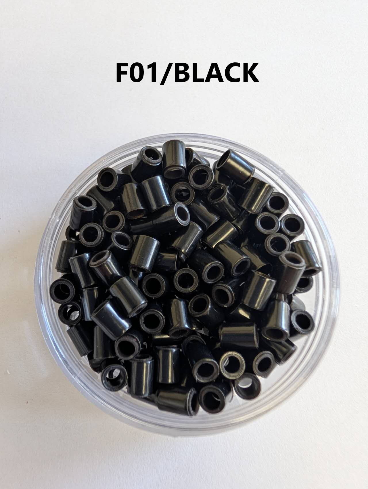 Hair extension link Beads Silicon-lined  4.0*5.0 mm ,400pcs/2 Jars image 1