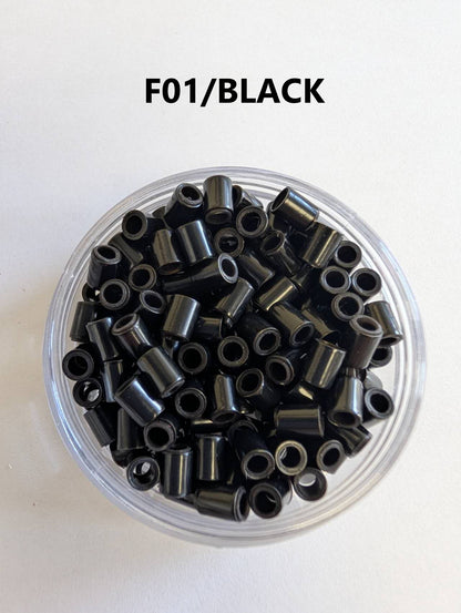 Hair extension link Beads Silicon-lined  4.0*5.0 mm ,400pcs/2 Jars image 1