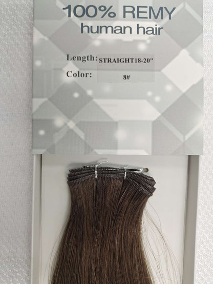 18 inch Remy 100% Human Hair New mini hand-tied weft image 5
