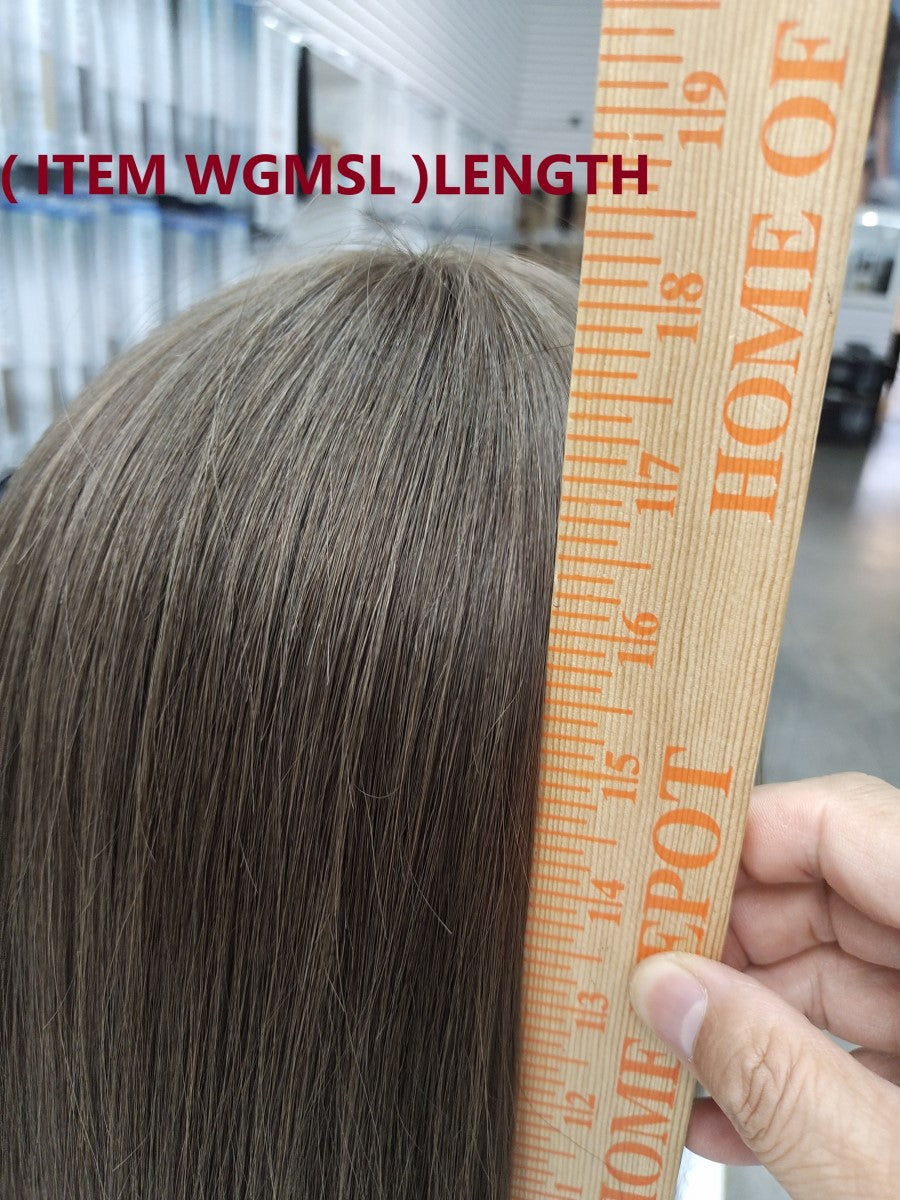 Caucasian wigs handmade Swiss lace Fine Desirable human Hair image 15