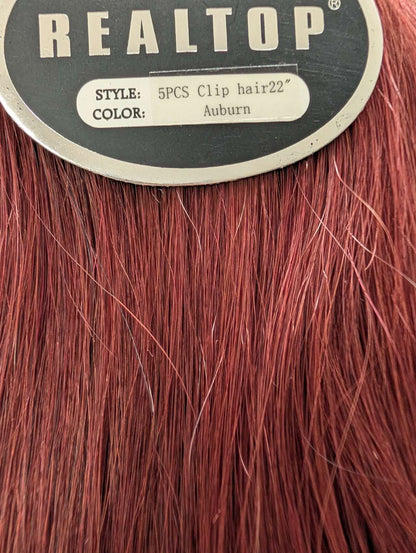 5 pcs Clip-On Extnsions 22“  Remy 100% Human Hair