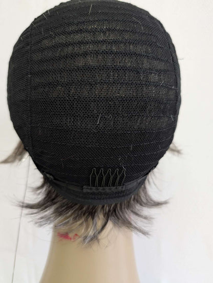 Short wigs , 100% human hair for black and brown colors