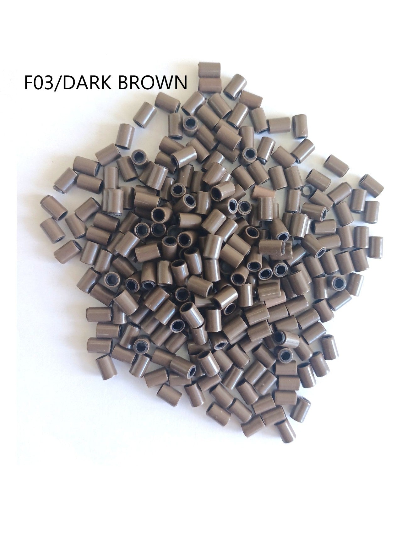 Hair link Beads Silicon-lined size3.1*4.0mm 500pcs/ 2 Jars