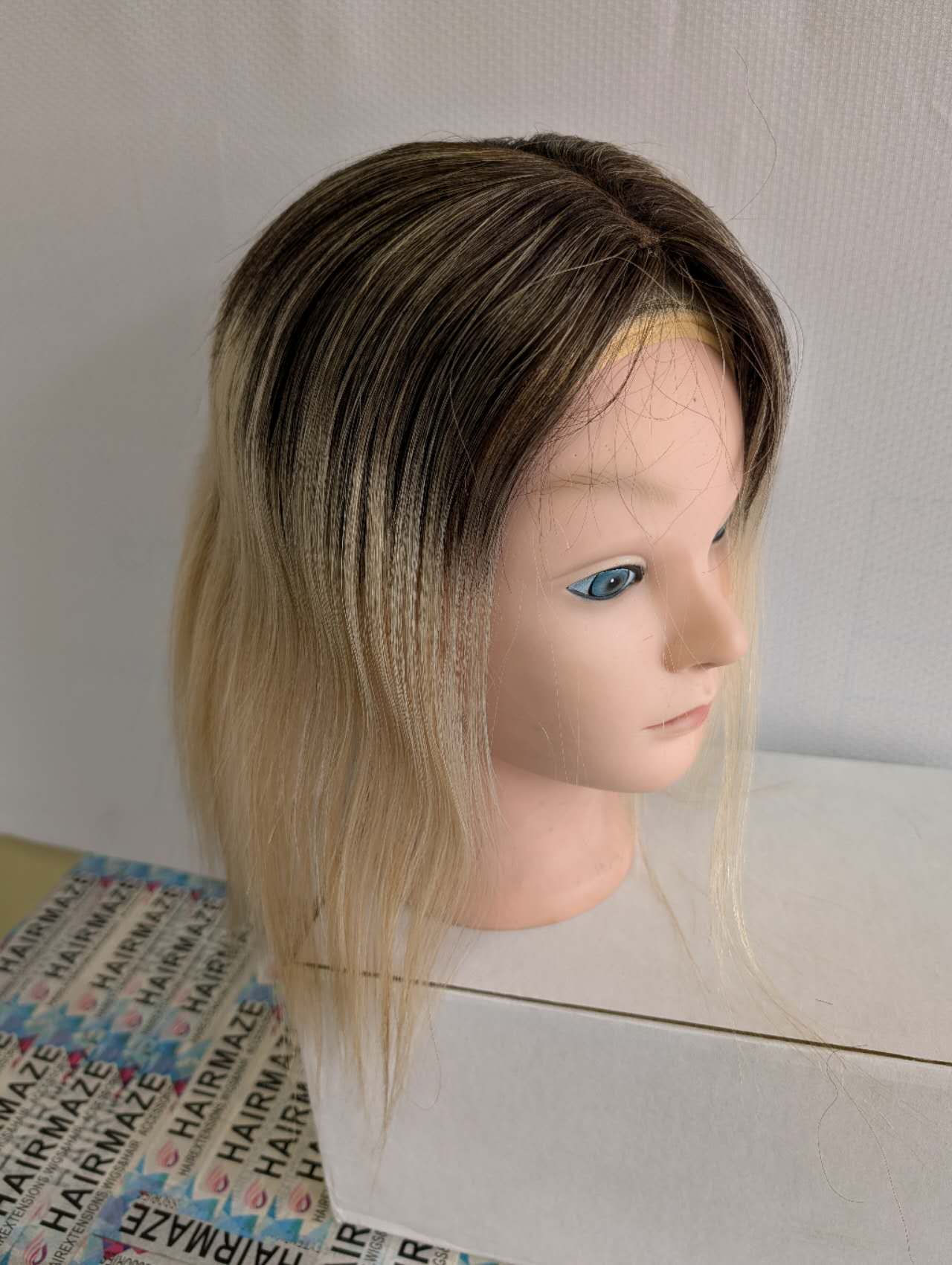 Base size 6*7" length 12" Fine Human Hair Toppers