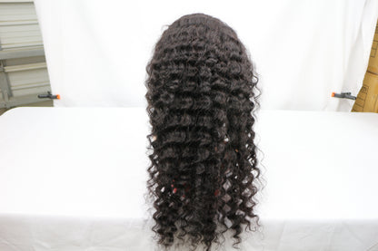 Frontal 13*4" Wig Natural black color,  100% Brazilian hair