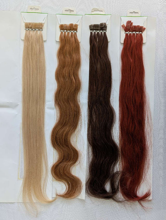 Keratin flat-tip Extensions 20-22", 100% Indian remy hair extensions